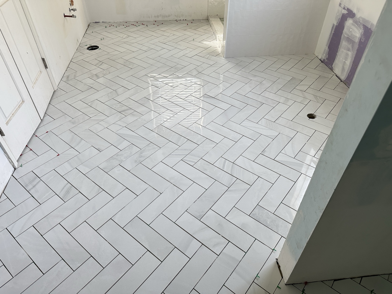 Tile installation project in Wilmington NC