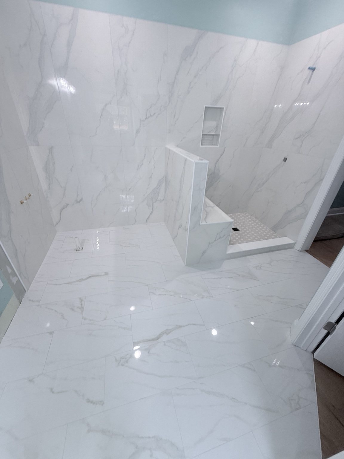 Tile installation project in Wilmington NC