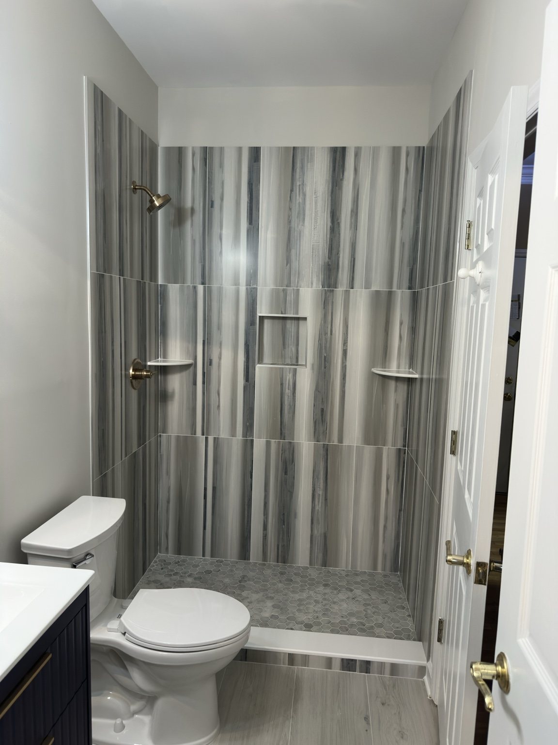 Tile installation project in Wilmington NC